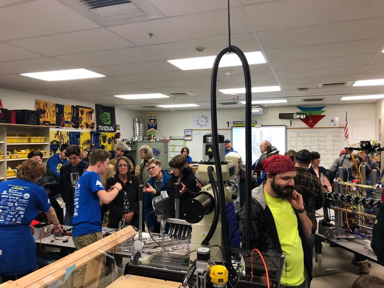 Spartronics students demo the process!