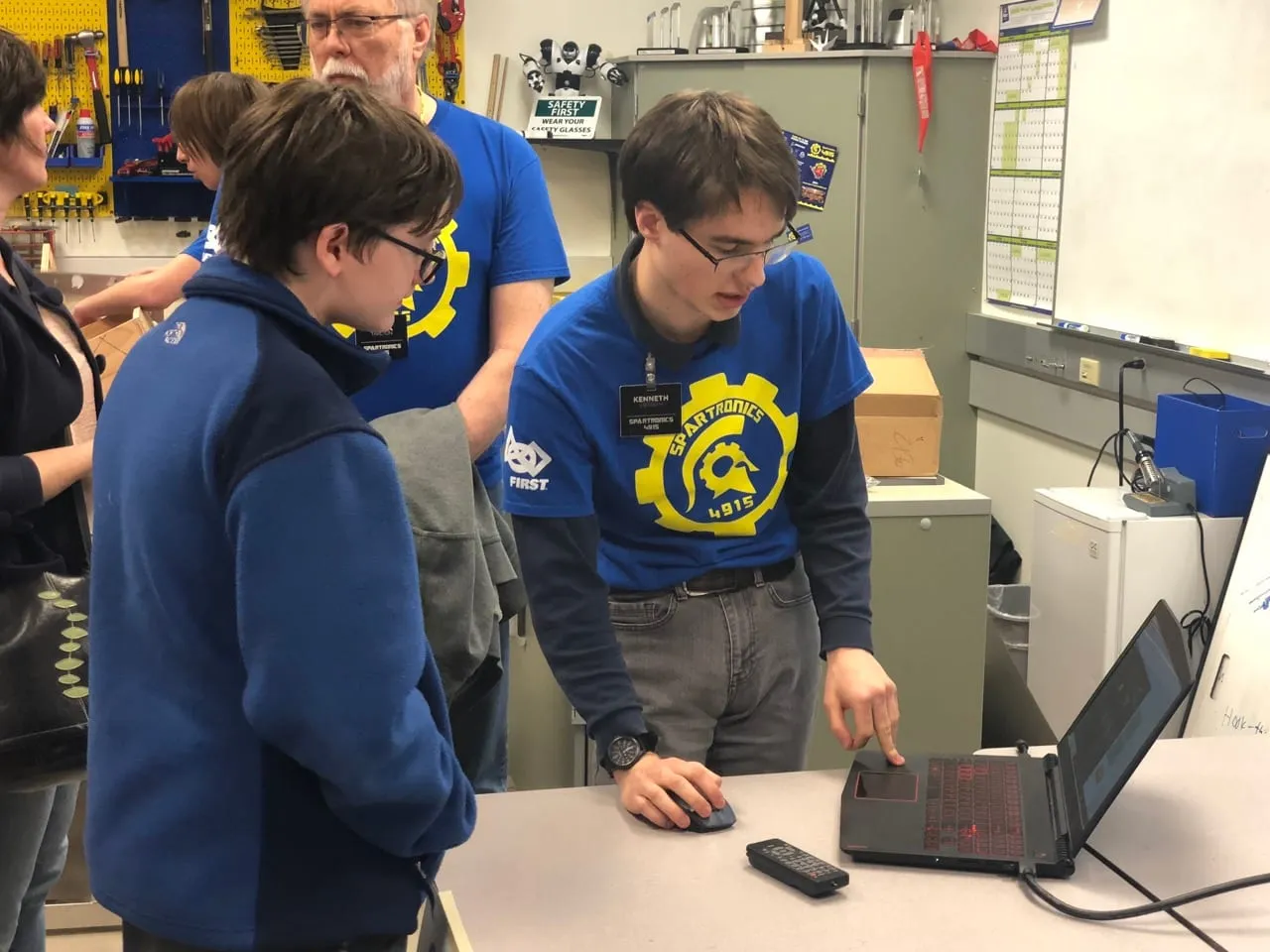 Spartronics students demo the process!