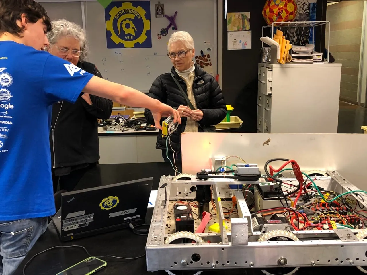 Spartronics students demo the process!