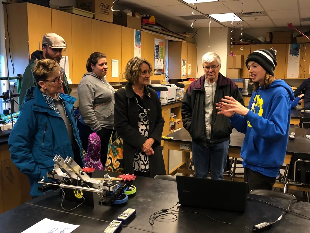 Spartronics students demo the process!