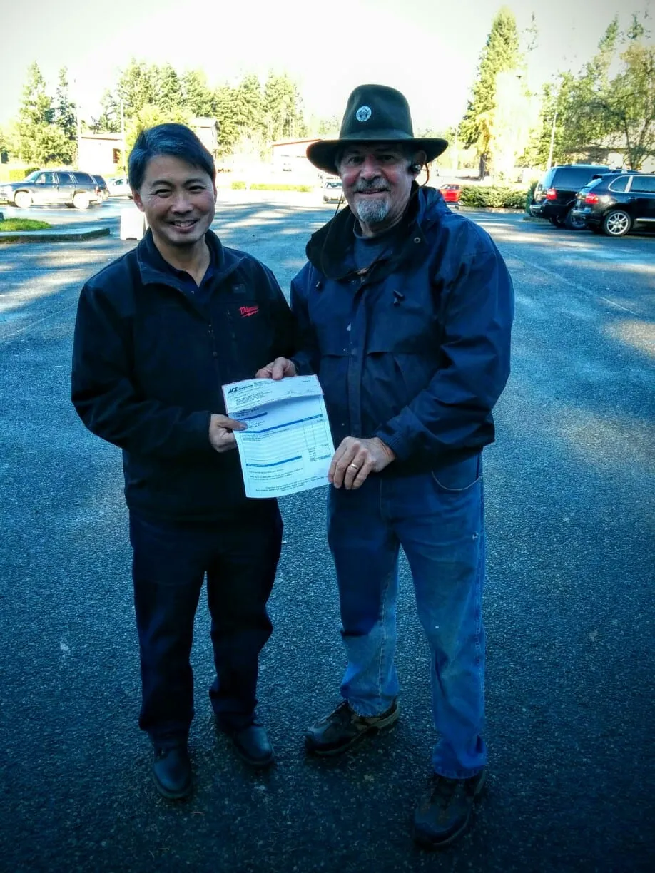 Ace Hardware Check Sponsor