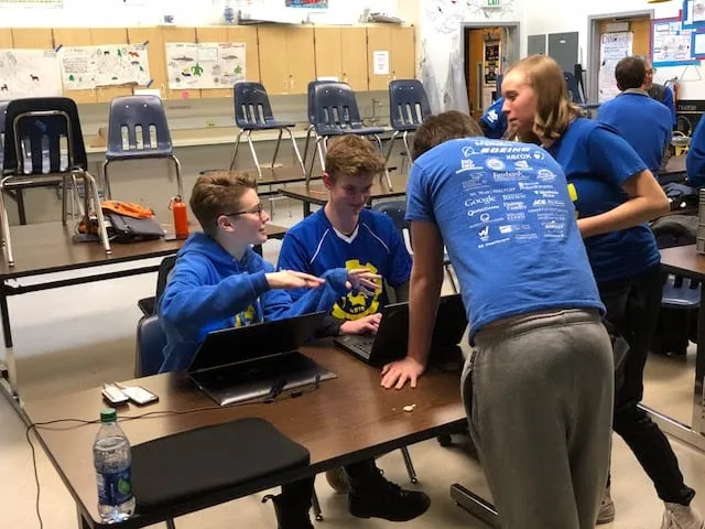 Spartronics students and mentors meet for pre-kickoff