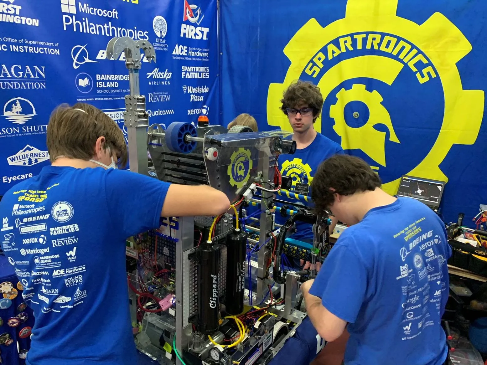 Working on robot Hermes